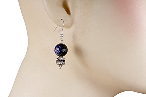 SKU 9783 unique Goldstone earrings Jewelry