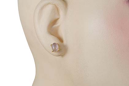 SKU 9918 unique Rose quartz earrings Jewelry