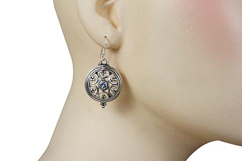 SKU 9989 unique Aquamarine earrings Jewelry