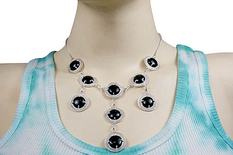 SKU 10373 unique Onyx necklaces Jewelry