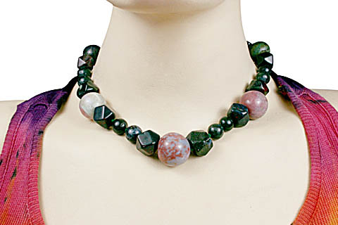 SKU 10549 unique Bloodstone necklaces Jewelry