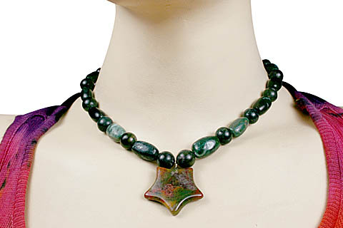 SKU 10550 unique Bloodstone necklaces Jewelry