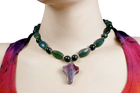 SKU 10563 unique Bloodstone necklaces Jewelry