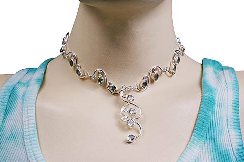 SKU 10748 unique Blue Topaz necklaces Jewelry