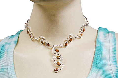 SKU 10750 unique Tiger eye necklaces Jewelry