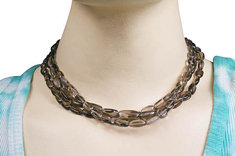 SKU 10906 unique Smoky Quartz necklaces Jewelry