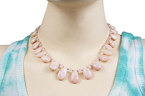 SKU 10951 unique Pink Opal necklaces Jewelry