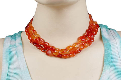 SKU 10965 unique Carnelian necklaces Jewelry