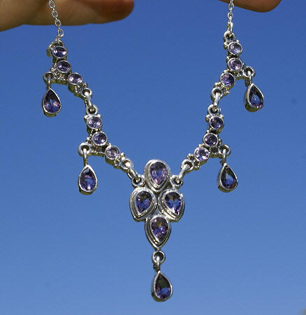SKU 10987 unique Amethyst necklaces Jewelry