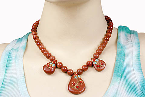 SKU 11168 unique Goldstone necklaces Jewelry