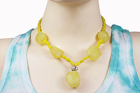 SKU 11182 unique Chalcedony necklaces Jewelry