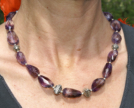 SKU 11191 unique Amethyst necklaces Jewelry