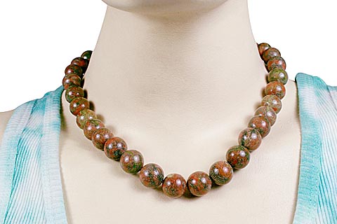 SKU 11476 unique Unakite necklaces Jewelry