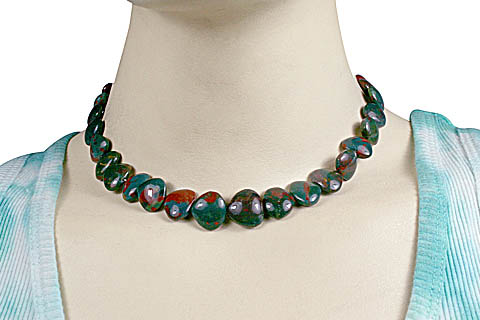 SKU 11709 unique Bloodstone necklaces Jewelry