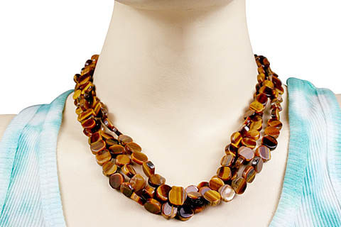 SKU 11750 unique Tiger eye necklaces Jewelry