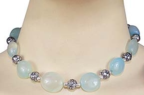 SKU 11838 unique Chalcedony necklaces Jewelry