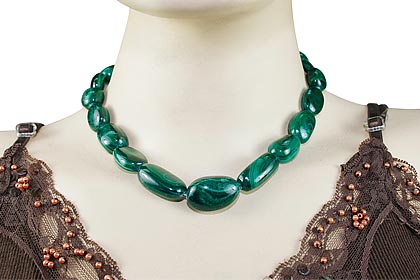 SKU 12191 unique Malachite necklaces Jewelry