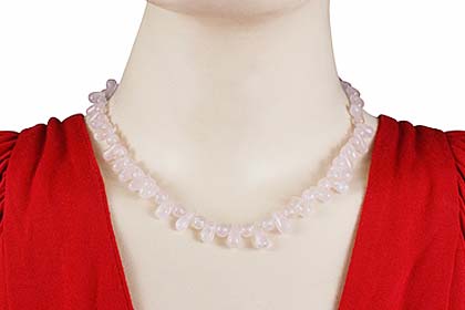 SKU 12360 unique Rose quartz necklaces Jewelry