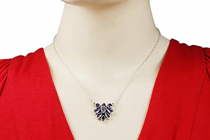 SKU 12516 unique Iolite necklaces Jewelry