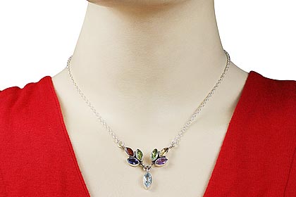 SKU 12518 unique Multi-stone necklaces Jewelry