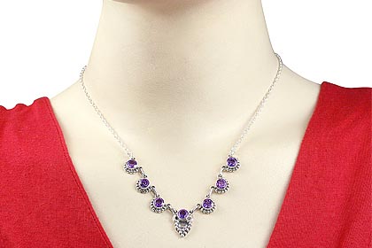 SKU 12520 unique Amethyst necklaces Jewelry
