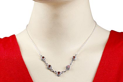 SKU 12524 unique Garnet necklaces Jewelry