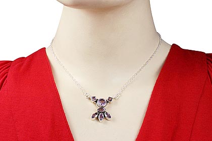 SKU 12527 unique Amethyst necklaces Jewelry
