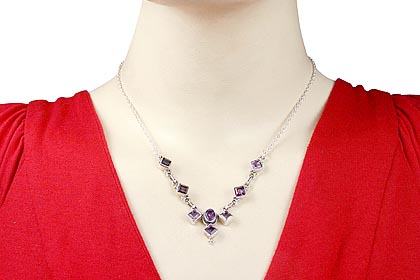 SKU 12528 unique Amethyst necklaces Jewelry