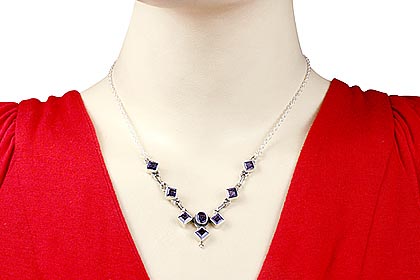 SKU 12532 unique Iolite necklaces Jewelry