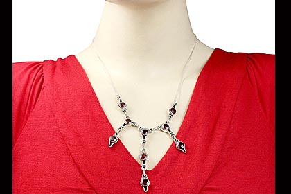 SKU 12595 unique Garnet necklaces Jewelry