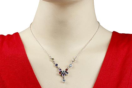 SKU 12597 unique Multi-stone necklaces Jewelry