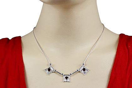 SKU 12627 unique Garnet necklaces Jewelry