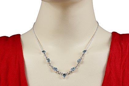 SKU 12634 unique Blue topaz necklaces Jewelry