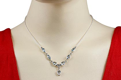 SKU 12641 unique Blue topaz necklaces Jewelry