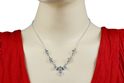 SKU 12659 unique Blue topaz necklaces Jewelry