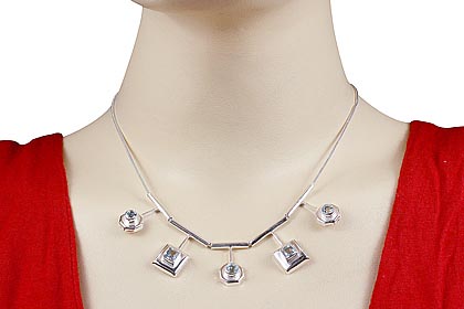 SKU 12672 unique Blue topaz necklaces Jewelry