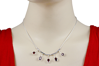 SKU 12675 unique Garnet necklaces Jewelry