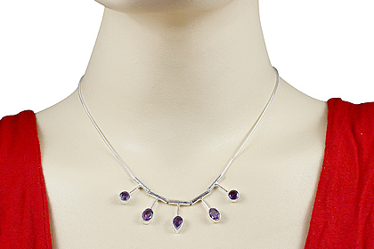 SKU 12676 unique Amethyst necklaces Jewelry