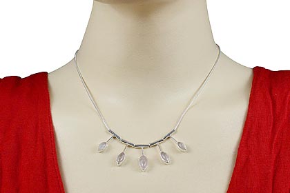 SKU 12681 unique Rose quartz necklaces Jewelry