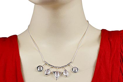 SKU 12688 unique Rose quartz necklaces Jewelry