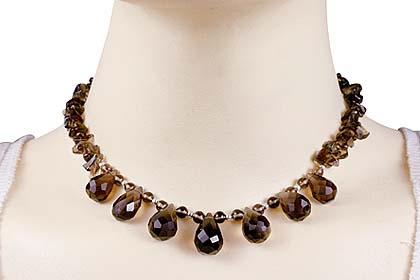 SKU 12715 unique Smoky Quartz necklaces Jewelry
