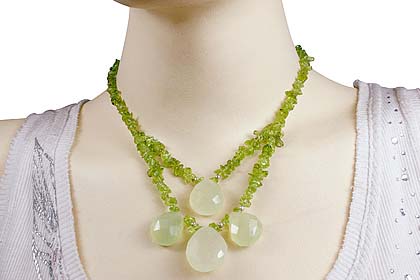 SKU 12727 unique Peridot necklaces Jewelry