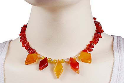 SKU 12734 unique Carnelian necklaces Jewelry