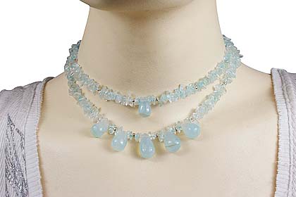 SKU 12735 unique Aquamarine necklaces Jewelry