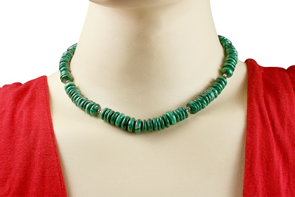 SKU 12752 unique Malachite necklaces Jewelry