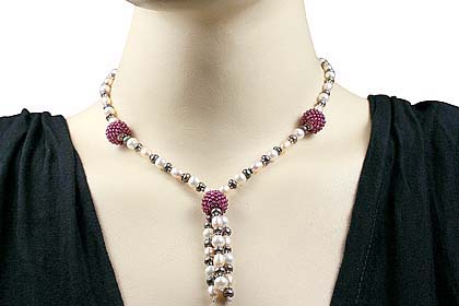 SKU 13304 unique Multi-stone necklaces Jewelry
