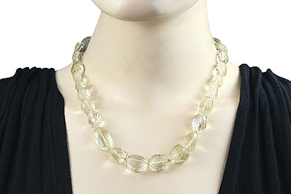 SKU 13555 unique Lemon Quartz necklaces Jewelry