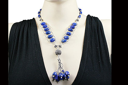 SKU 14084 unique Lapis lazuli necklaces Jewelry