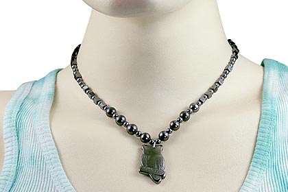 SKU 14085 unique Hematite necklaces Jewelry