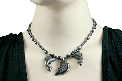 SKU 14087 unique Hematite necklaces Jewelry